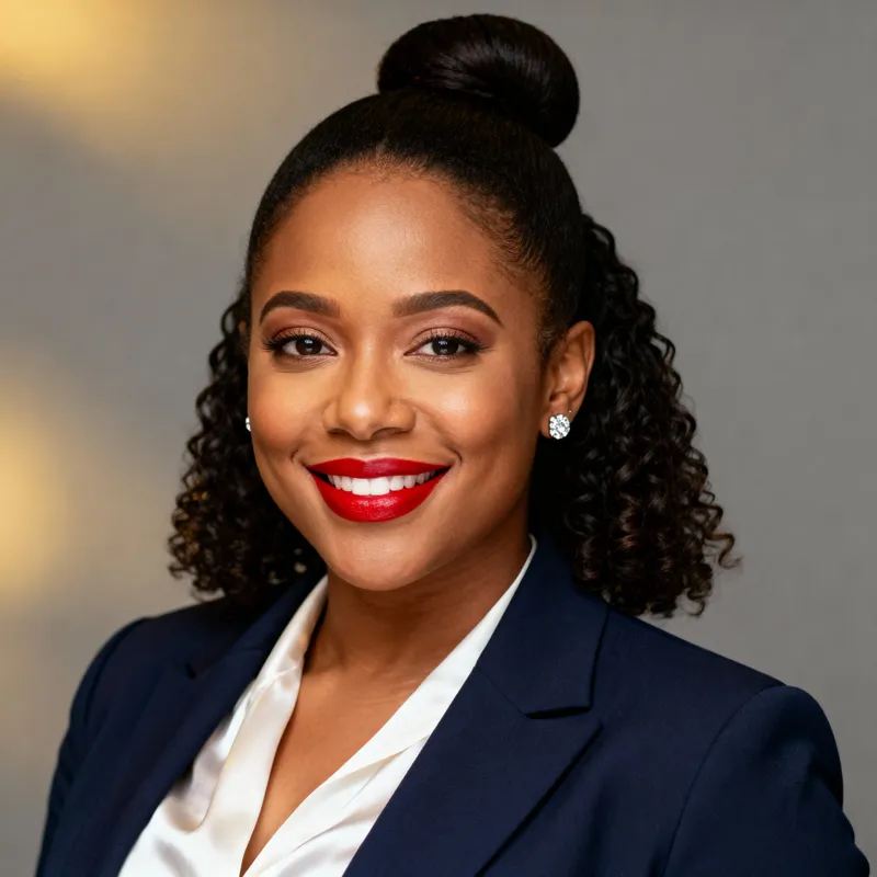 Modern Afro-American Real Estate Headshot