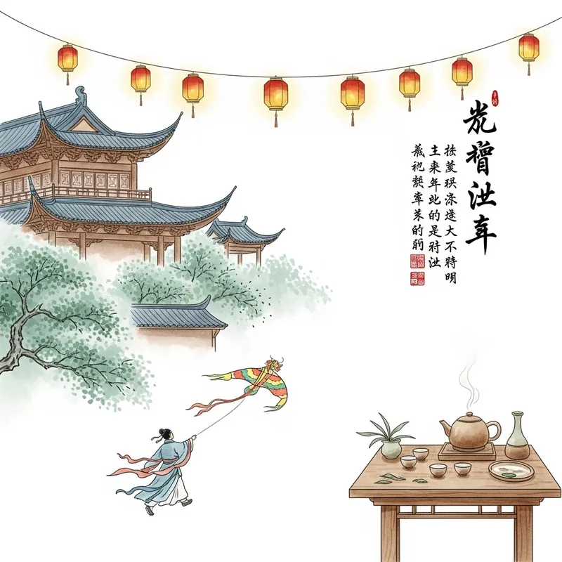 Chinese Cultural Charm | Traditional Watercolor Art Chinese Cultural Charm | Traditional Watercolor Art