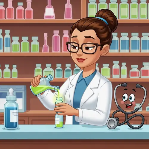 Disney Style Pharmacist: Bright & Cheerful Animation