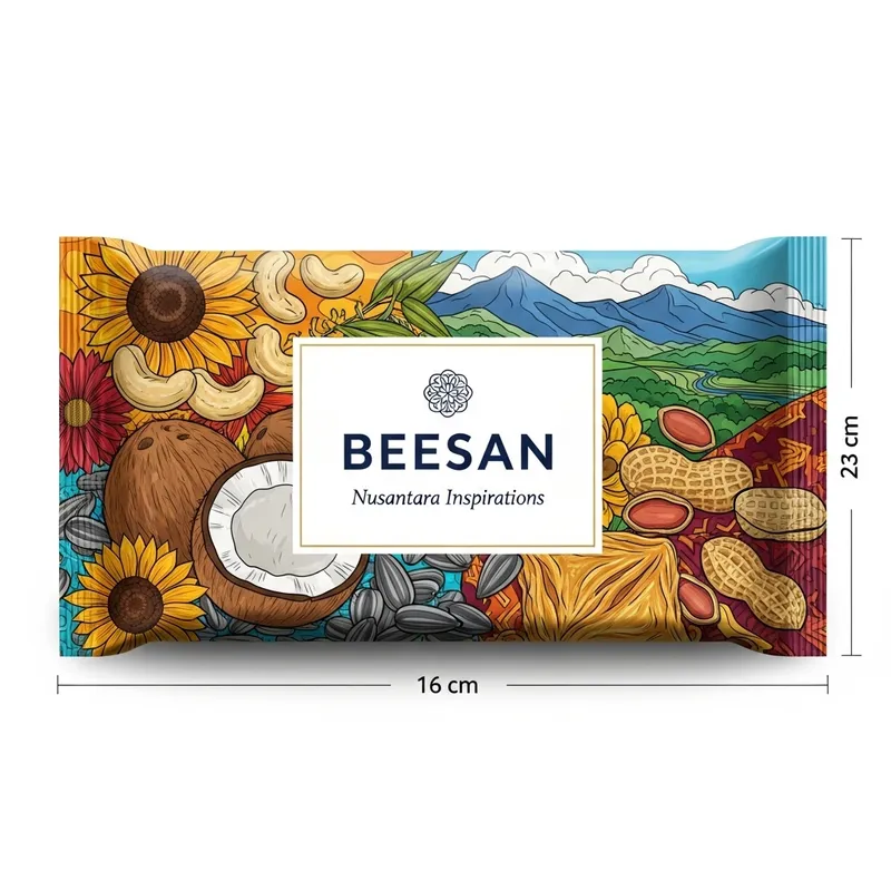 Vibrant Baklava Packaging: Indonesia Heritage Inspired Design
