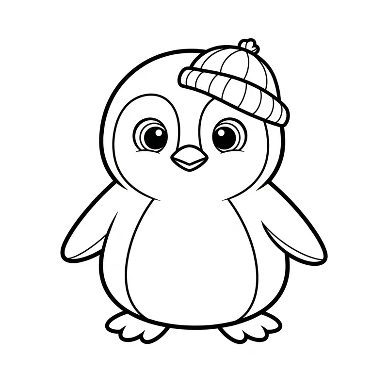 Cute Penguin Coloring Page for Kids Cute Penguin Coloring Page for Kids