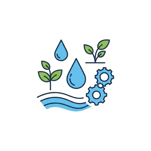 Innovative Agriculture Water Conservation Icon