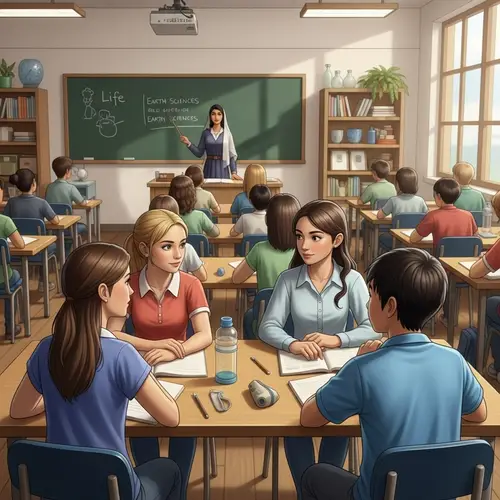 Diverse Life and Earth Sciences Classroom | Educational Scene