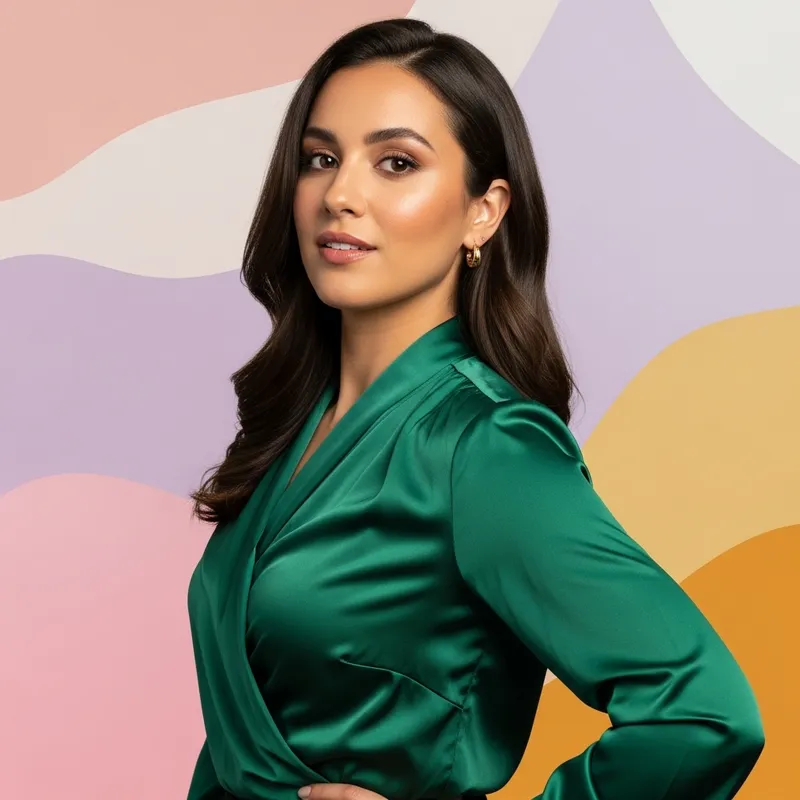 Elegant Confidence: Stylish Young Woman