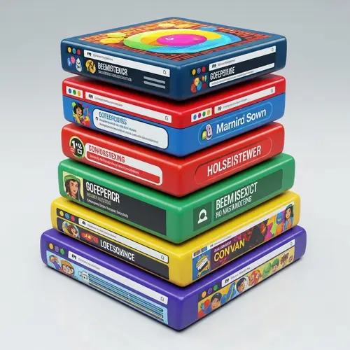 Colorful Internet Website Collage in Pop Art Style