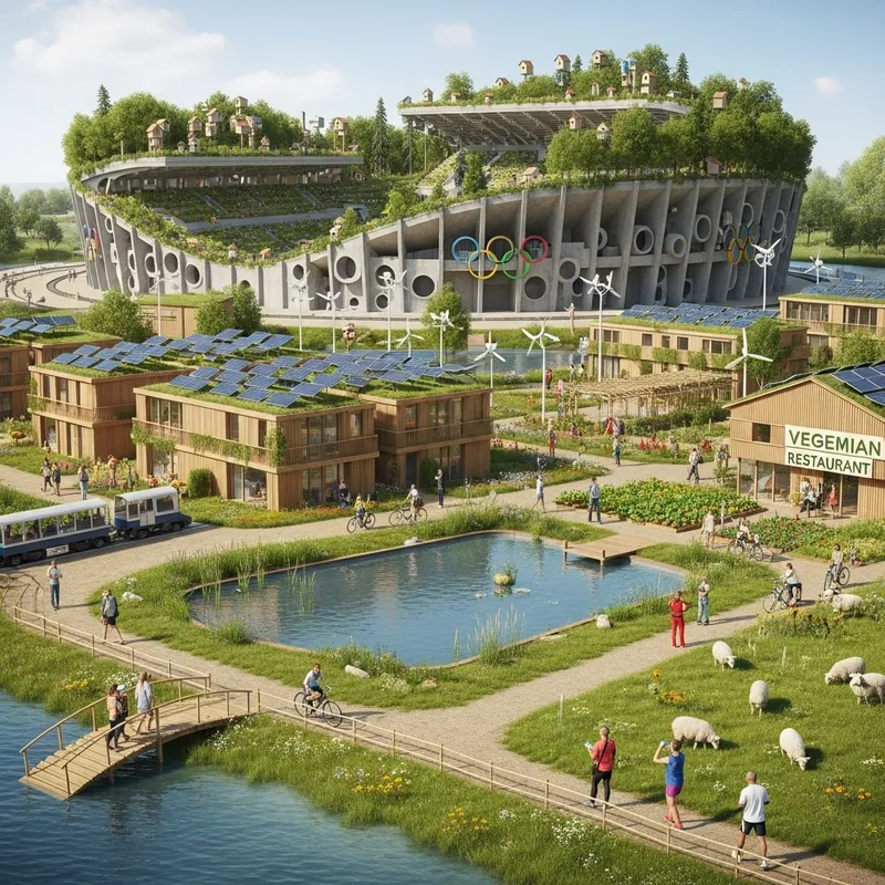 Eco-Friendly Olympic Village: Sustainable Design & Nature