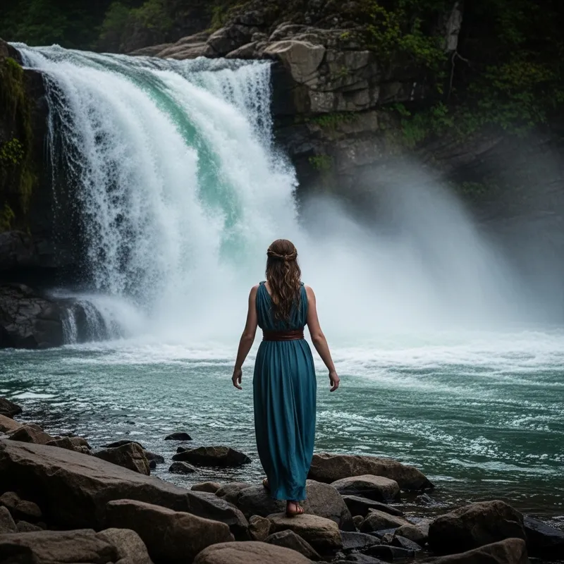 Psyche's Treacherous Adventure to the Styx Waterfall