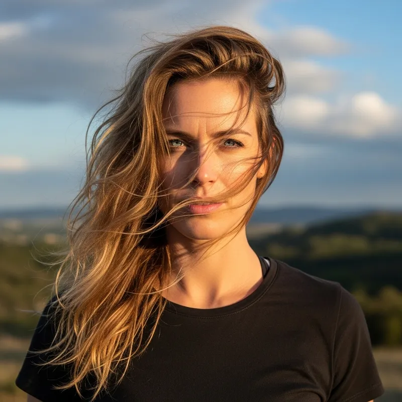 Determined Blonde Woman - Strength & Resilience