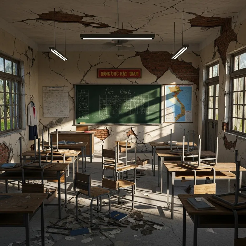 Eerie Vietnamese Classroom: A Unique Experience