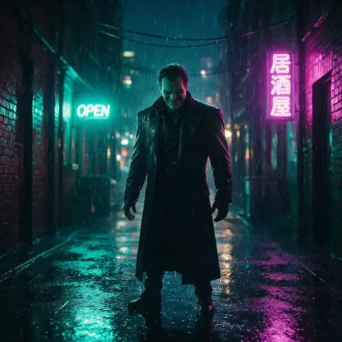 Cinematic Supervillain Portrait - Dark & Dramatic
