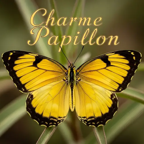 Charme Papillon Butterfly | Vibrant Yellow Wings