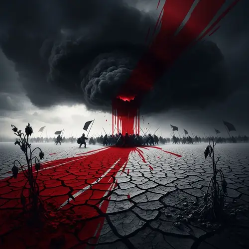 Hunger, War, Darkness, Blood: Powerful Imagery of Life's Struggles