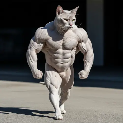 Ultra Muscular Cat - Peak of Feline Fitness