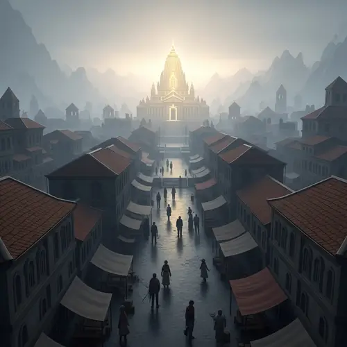 Santal: Captured Cityscape Masked in Fog | Kingdom of Light Forces