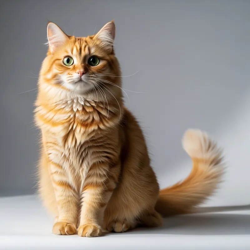 Communicative Ginger Cat | Fluffy Feline Image