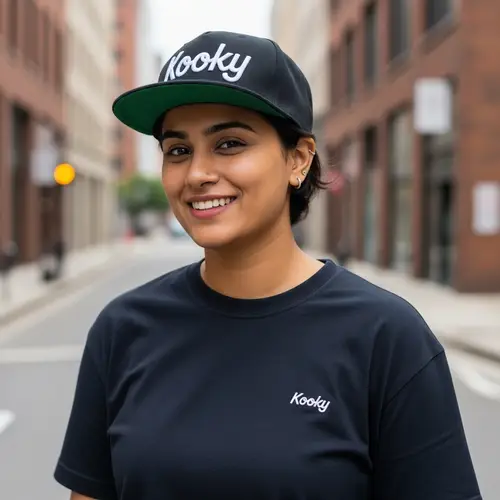Stylish 'Kooky' Snapback: Urban Fashionista from South Asia