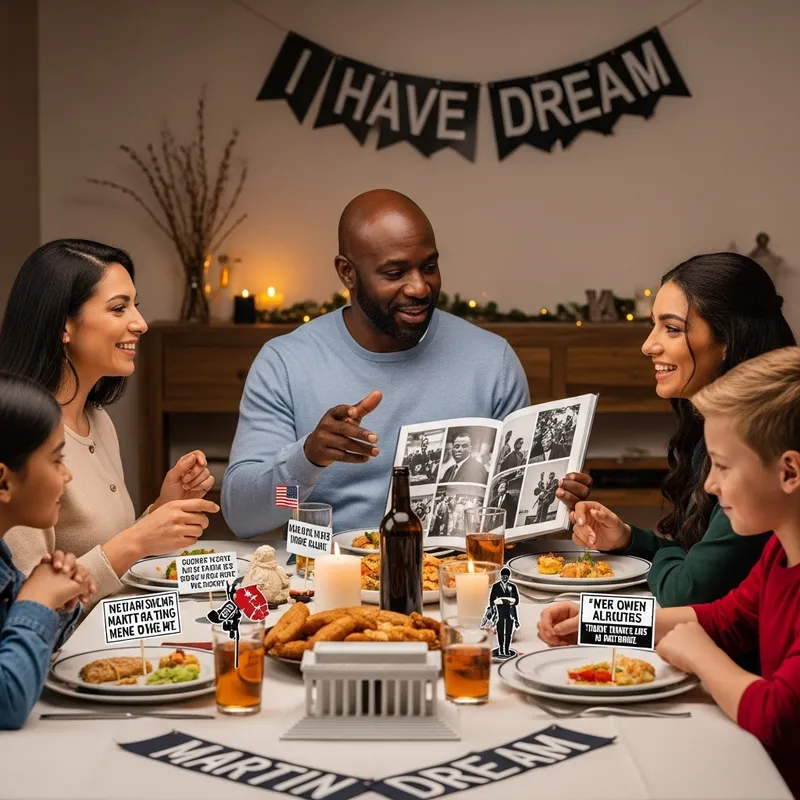 8k Realistic Family Celebrating MLK Jr.'s Birthday with Civil Rights Knowledge 8k Realistic Family Celebrating MLK Jr.'s Birthday with Civil Rights Knowledge