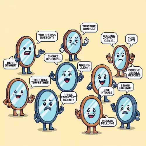 Talking Mirrors: Vibrant Pixel Art Emotions