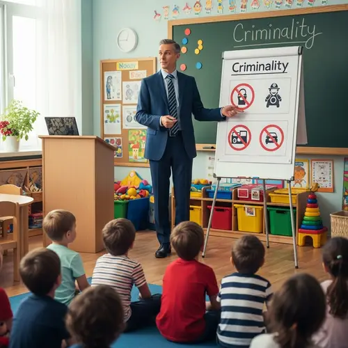 Expert Lecture on Criminality for Kindergarten Children