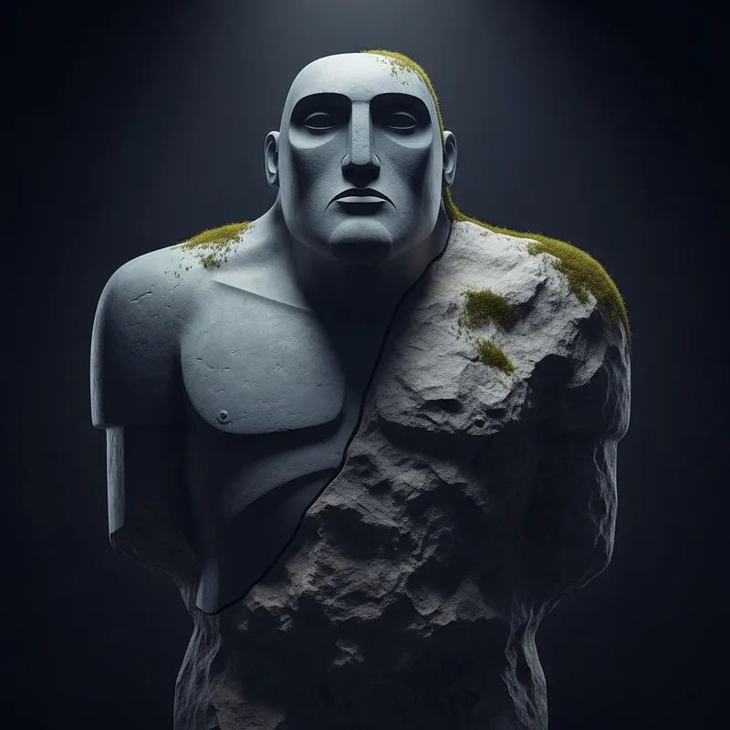 Stoic Stone Sculpture: Ancient Greek & Roman Art