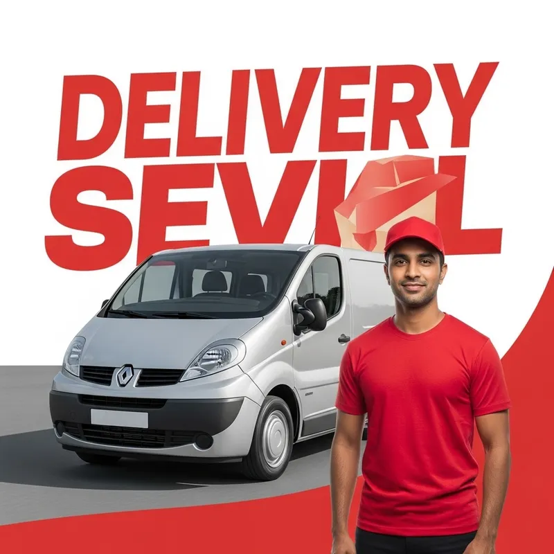 Vivid Delivery Service Ad with Renault Trafic 2 Van Vivid Delivery Service Ad with Renault Trafic 2 Van