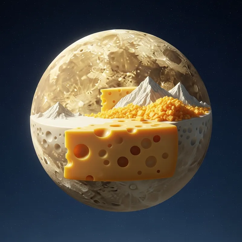 Hyper-Realistic Cheese Moon: Swiss, Cream Cheese, Cheddar | Create a Hiperrealistic Moon of Cheese Hyper-Realistic Cheese Moon: Swiss, Cream Cheese, Cheddar | Create a Hiperrealistic Moon of Cheese