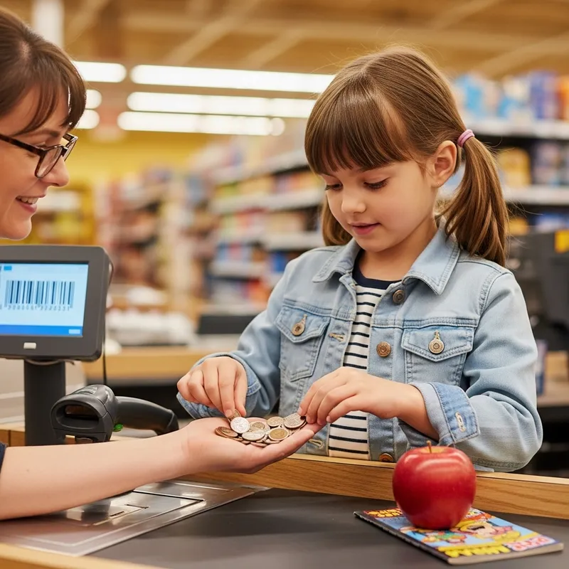 Girl Counting Coins | Save Money by Budgeting Wisely