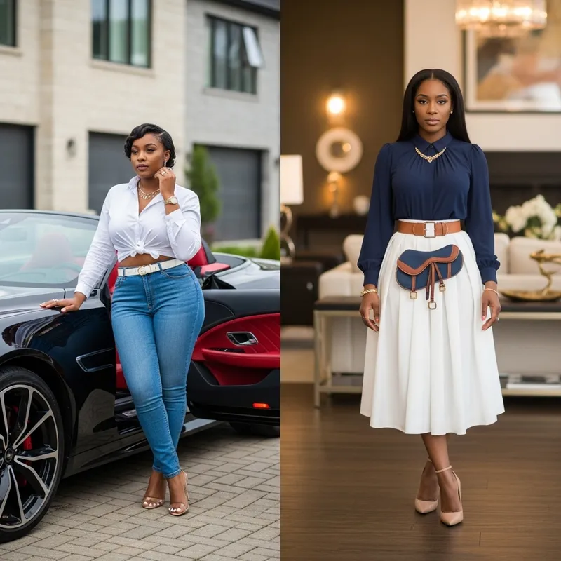Elegant Black Women in Contemporary Settings | Beauty & Sophistication