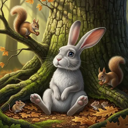 Wise Rabbit in Forest: Interacting with Squirrels and Mice