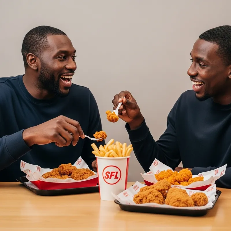 Enjoying Popeyes: Caseoh and Duke Dennis Eating Together