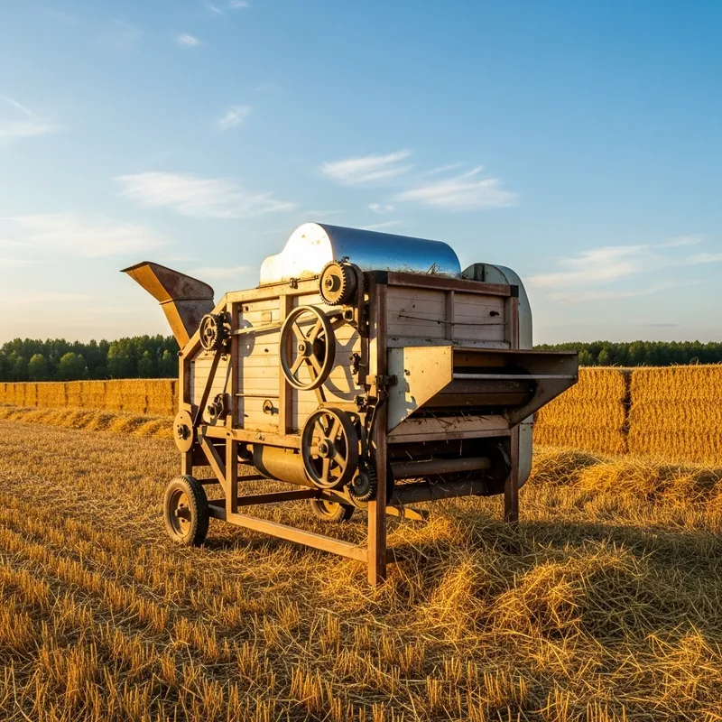 Efficient Small Thresher for Grain Separation