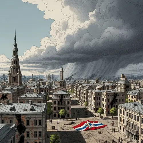 City in Conflict: Illustration of Historical Event