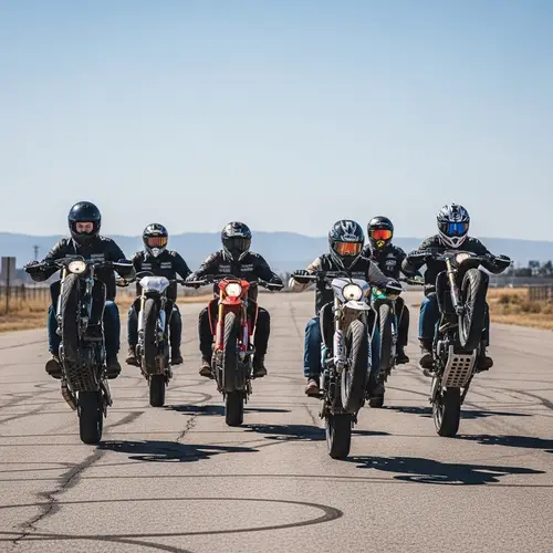 Ruff Riders Wheelie Stunt: Diverse Group's Fearless Spectacle