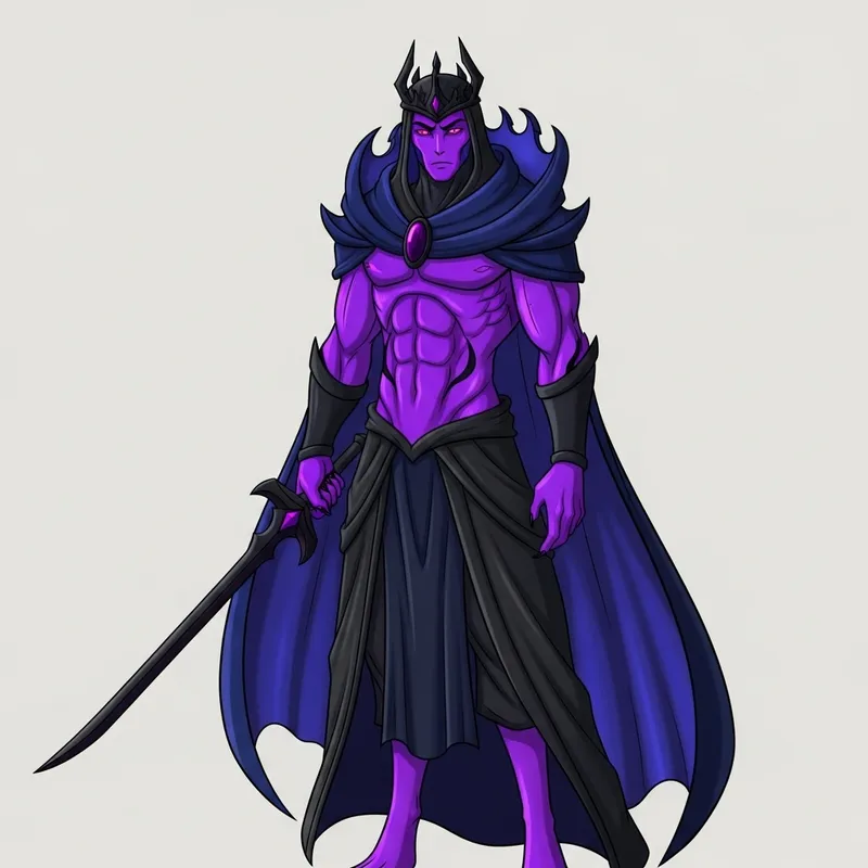 Mega Gallade - Sleek Purple Body & Magenta Eyes