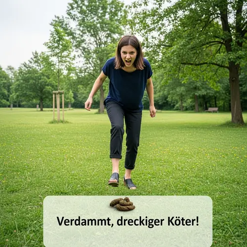 Grumpy Girl Chases Dog After Pooping Incident