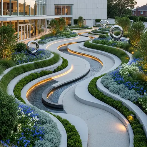 Theater Front Gardens: Fluidity and Connection Inspired by Waves