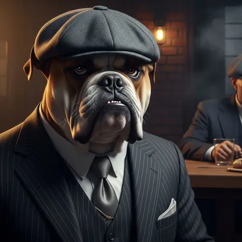 Tommy Shelby Dog: A Gritty Canine Portrait