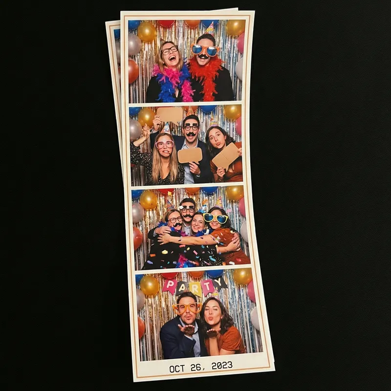 Colorful Photo Booth Fun with Party Props