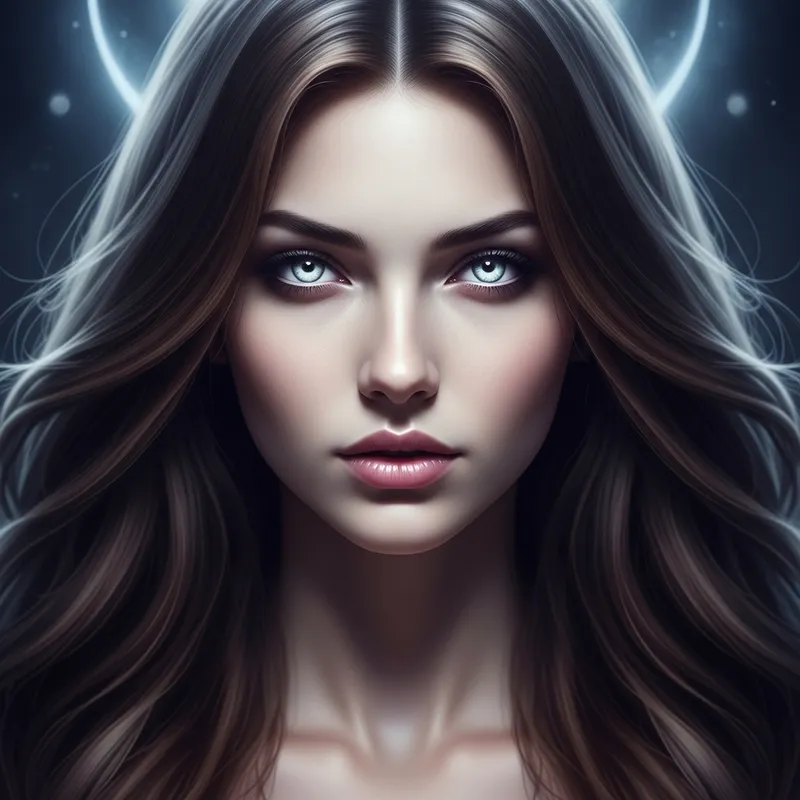 Enchanting Sorceress under Moonlight | Mystical Aura