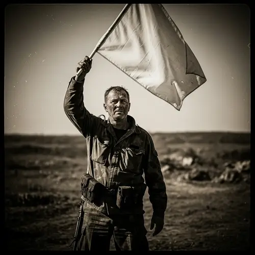 Capturing a Moment of Surrender and Bravery | Ceasefire Symbol