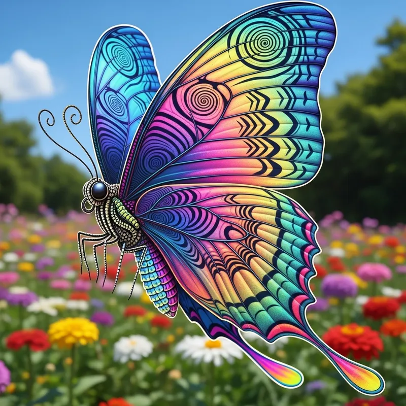 Exquisite New Butterfly Species: Spiraling Iridescent Wings