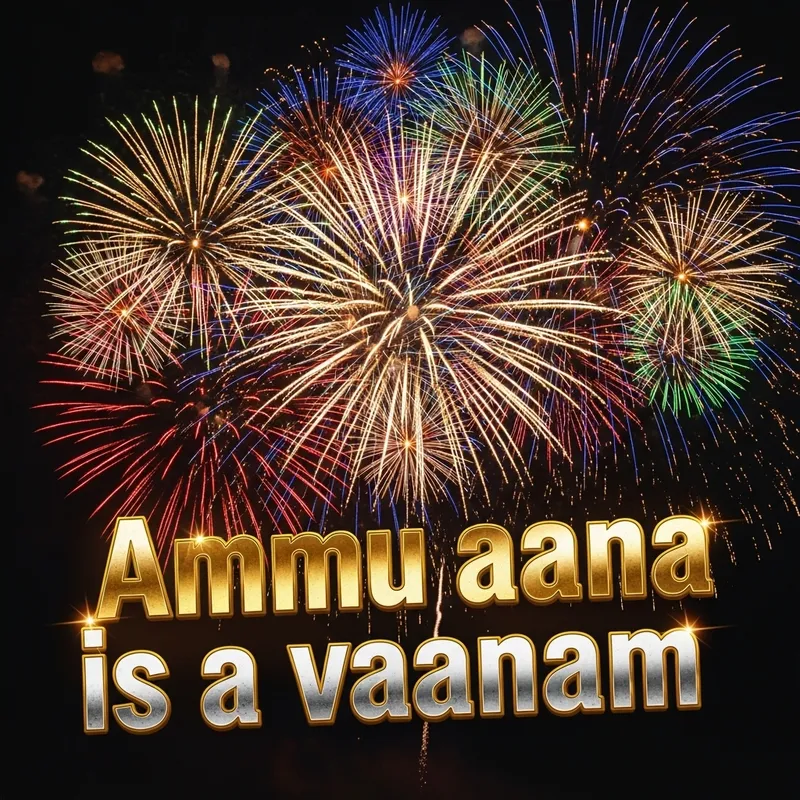 Ammu Aana is a Vaanam - Magnificent Fireworks Display Ammu Aana is a Vaanam - Magnificent Fireworks Display