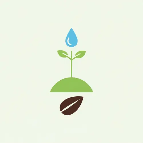 Minimalist Seed Cultivation Icon Design