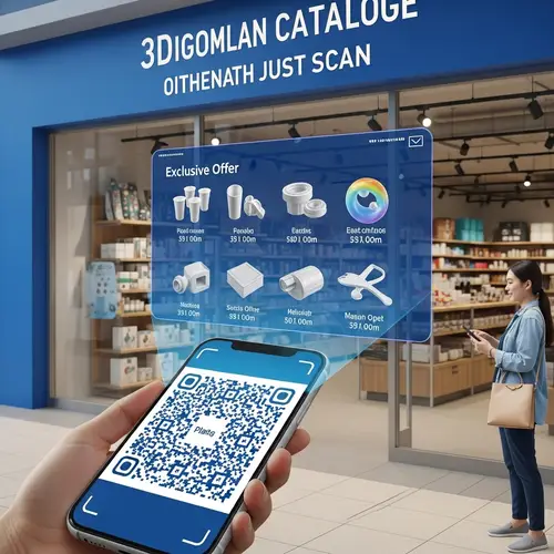 Plastic Products Store with 3D Hologram Catalog | Unique Visual Experience