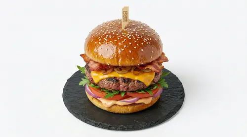 Gourmet Beef Burger - 8K Quality Product Design