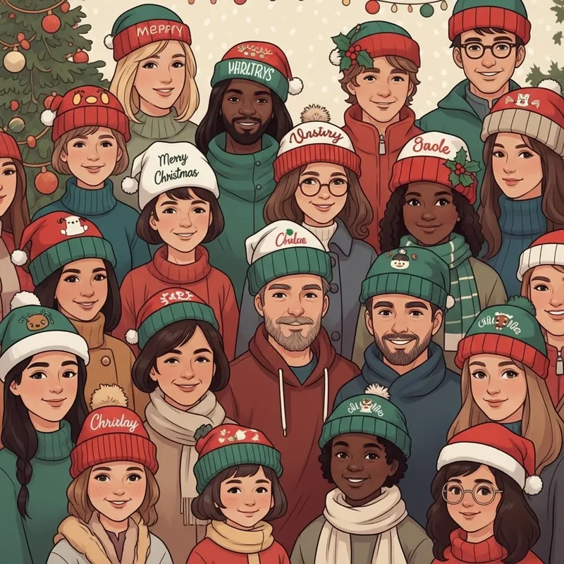 Personalized Christmas Caps for Festive Style