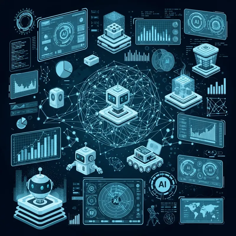 Futuristic AI Automation Visual Representation