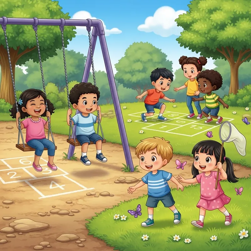 Kids Playing Outdoors | Fun Childhood Activity