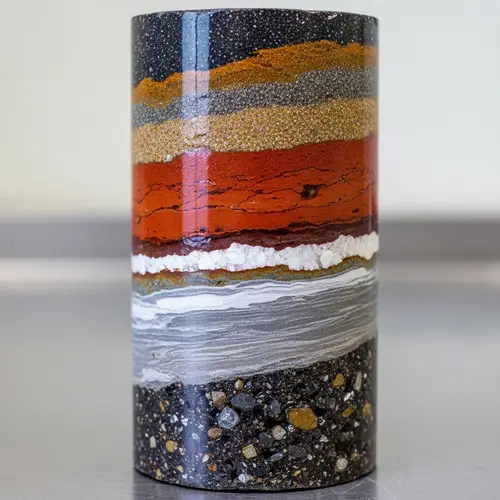 Layered Geological Formations: Intricate Textures & Patterns