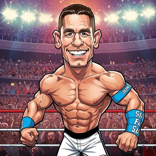 John Cena Caricature Art